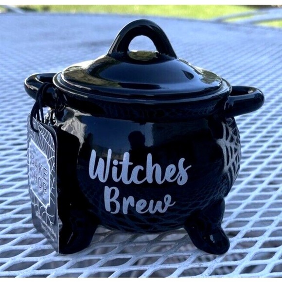 The Bake Shop Other - ***SOLD*** The Bakeshop Witch's Brew Halloween Cauldron Rare HTF Gloss Black